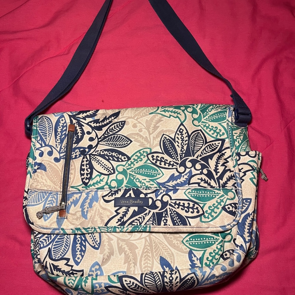 Vera Bradley Crossbody Messenger Bag “Santiago” Summer 2017 Preowned
